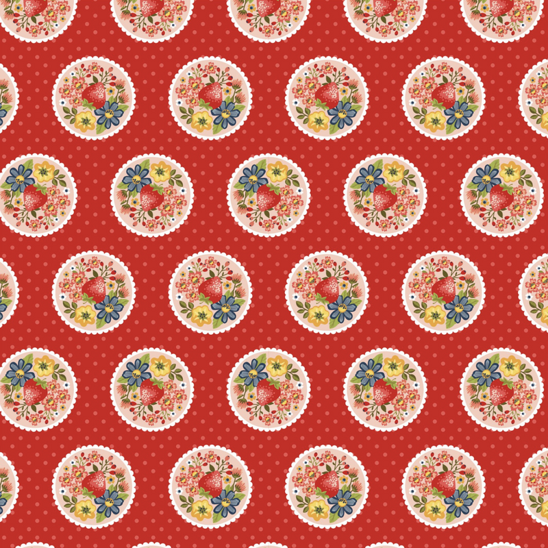 Betsy's Sewing Kit - Strawberry Pie Red | BK22107