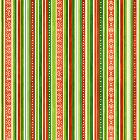 Vintage Christmas - Cozy Stripe | CX10371-MULT-D