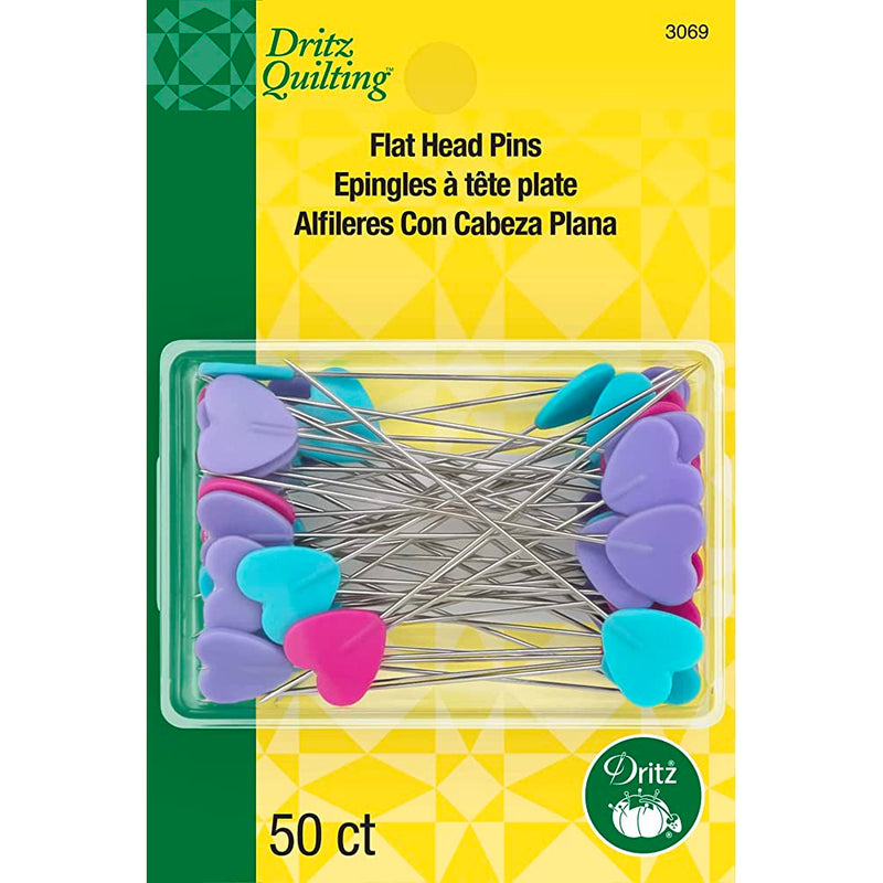 Dritz | Heart Flat Head Pins 50ct
