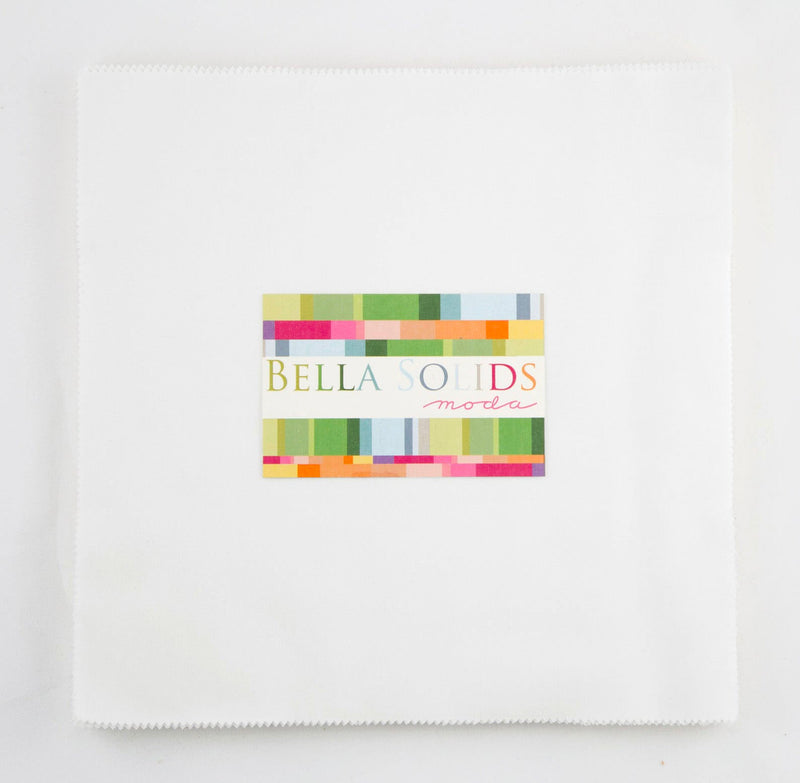 Moda Bella Solids - Junior Layer Cake White | 9900JLC-98