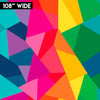 Imagine Wideback - Rainbow Fractals 108" | WB12167-RAINBOW