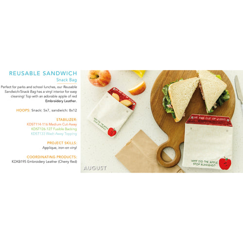 Kimberbell Digital Dealer Exclusive 2023 | August - Reusable Sandwich Snack Bag ***