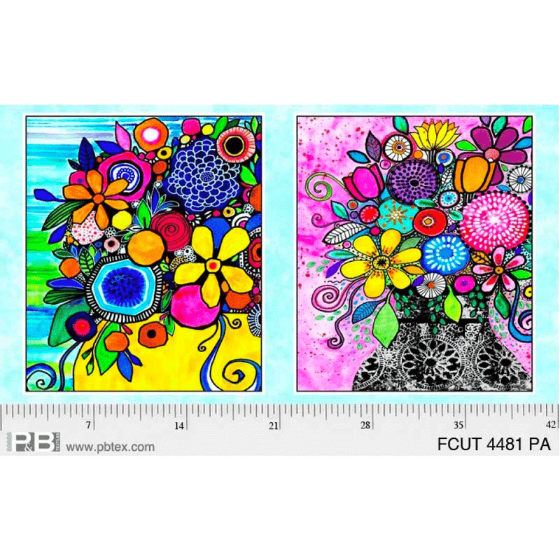 Fresh Cut - Flowers & Vases Panel | FCUT04481PA