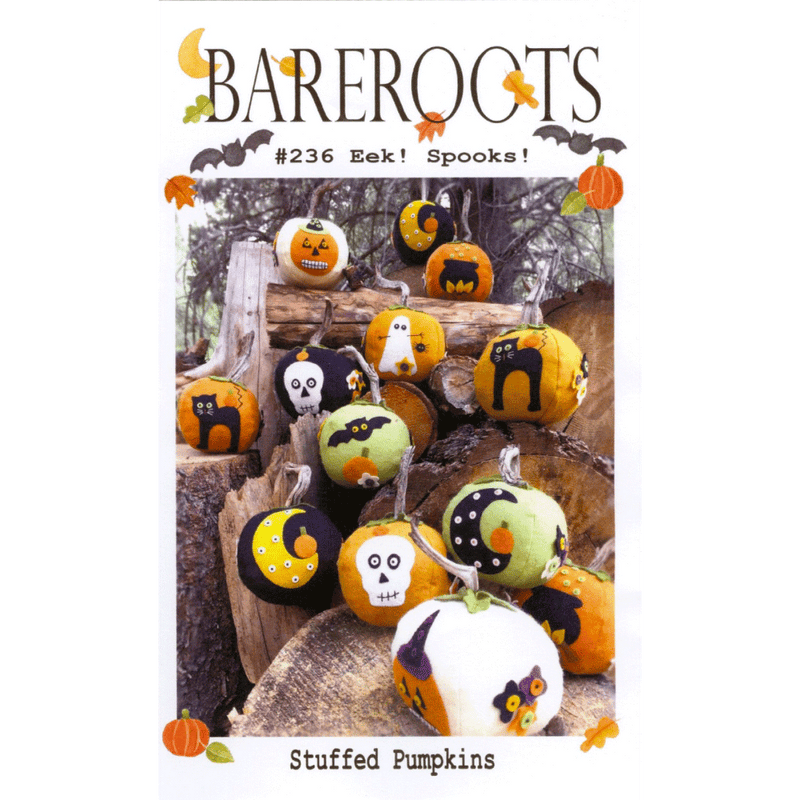 Bareroots Wool Felt Kit | Eek! Spooks! Stuffed Pumpkins