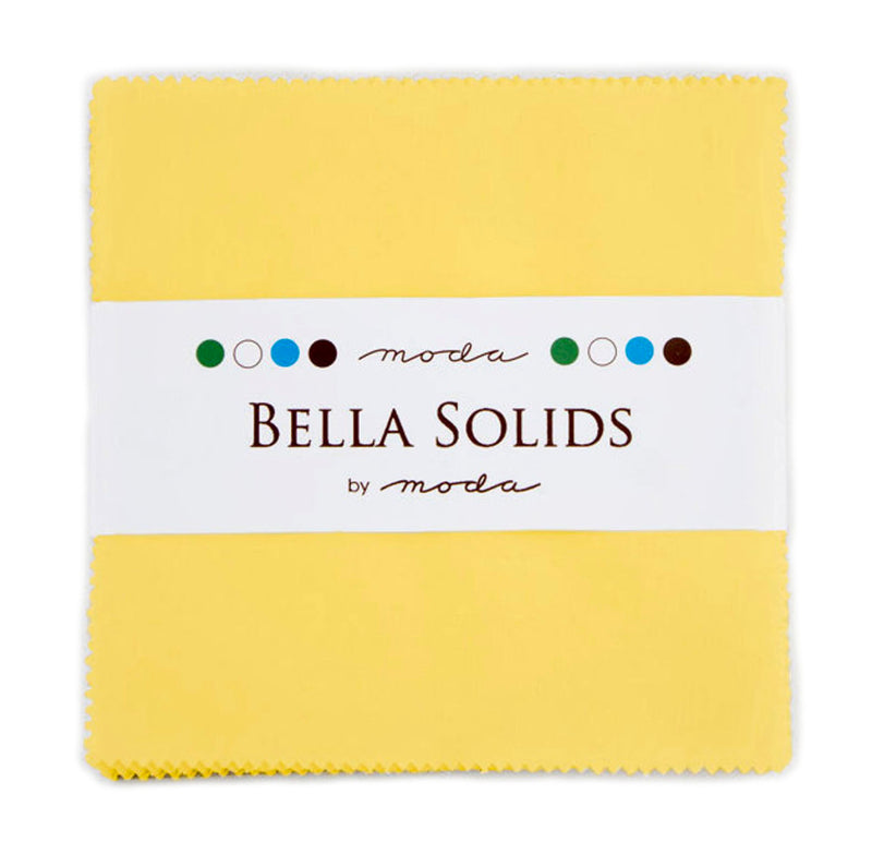 Moda Bella Solids - Charm Pack 30's Yellow | 9900PP-23S