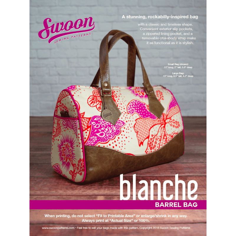 Blanche Barrel Bag | Swoon Patterns