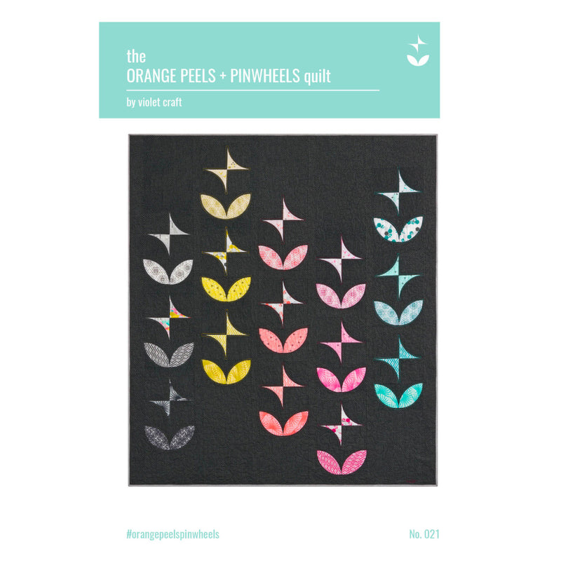 The Orange Peels + Pinwheels Quilt | Violet Craft