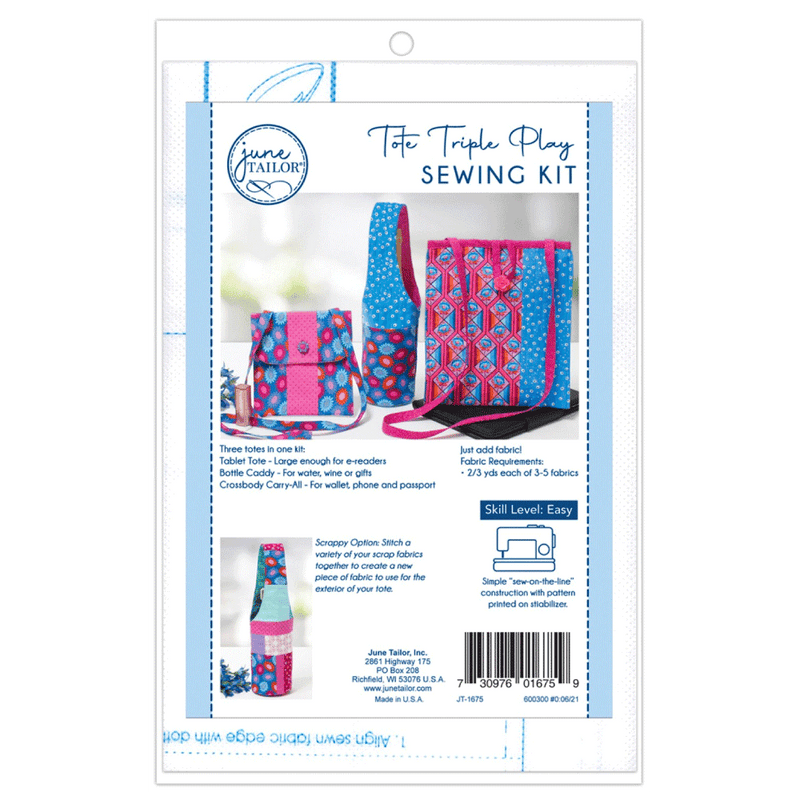 June Tailor | Quilt As You Go - Tote Triple Play