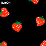 Strawberry Friends - Strawberry Dance Black Rayon | RS3044-16R
