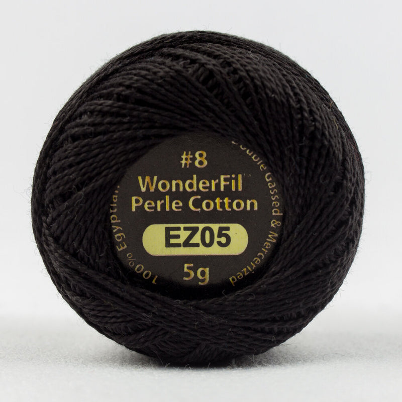 Wonderfil - Eleganza 8wt Perle Cotton Ball | Licorice EZ05