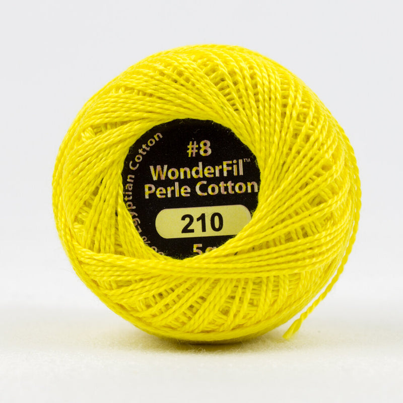 Wonderfil - Eleganza 8wt Perle Cotton Ball | Lemon Peel 210
