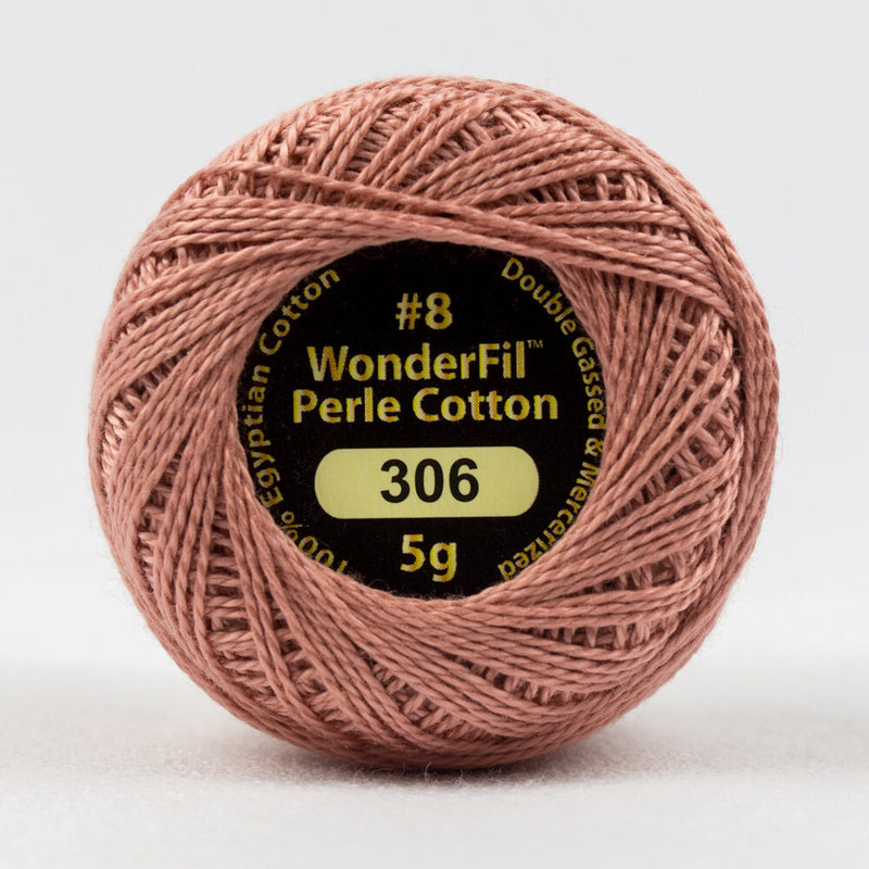 Wonderfil - Eleganza 8wt Perle Cotton Ball | Rosy Tan 306