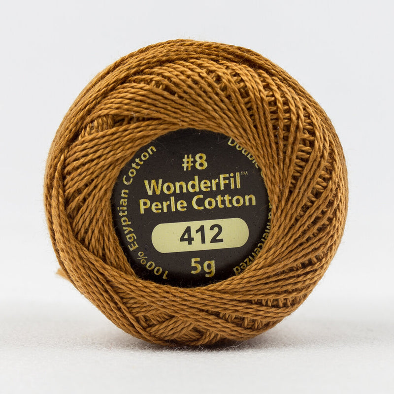 Wonderfil - Eleganza 8wt Perle Cotton Ball | Cured Leather 412