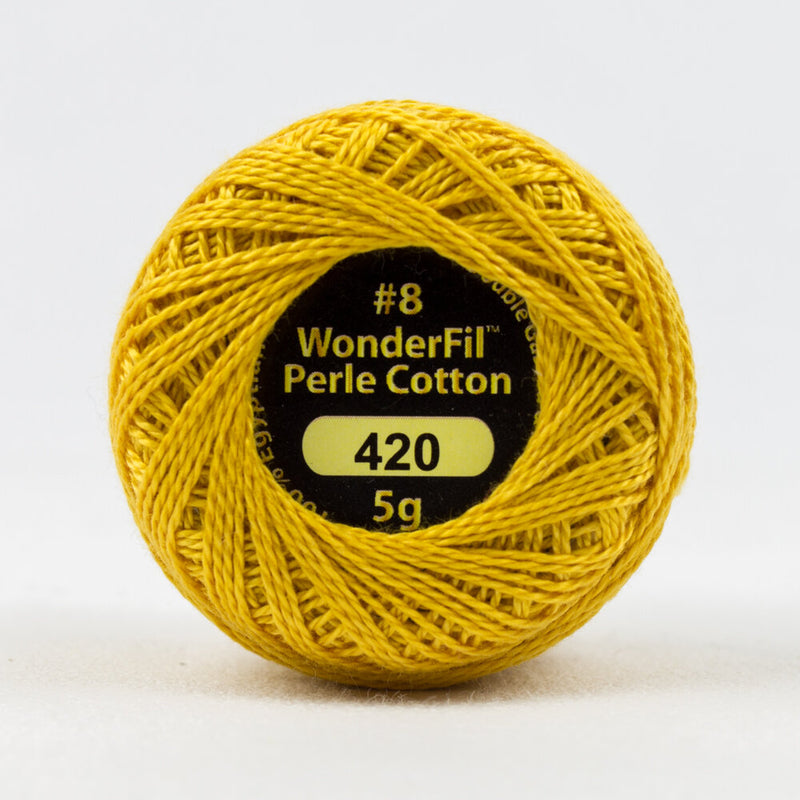 Wonderfil - Eleganza 8wt Perle Cotton Ball | Polished Amber 420