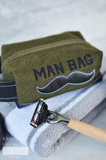 Kimberbell Designs | Small Felt Zipper Pouch in Olive