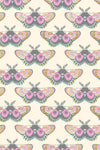 Firefly - Moths on Buttercream Metallic | RS2067-11M