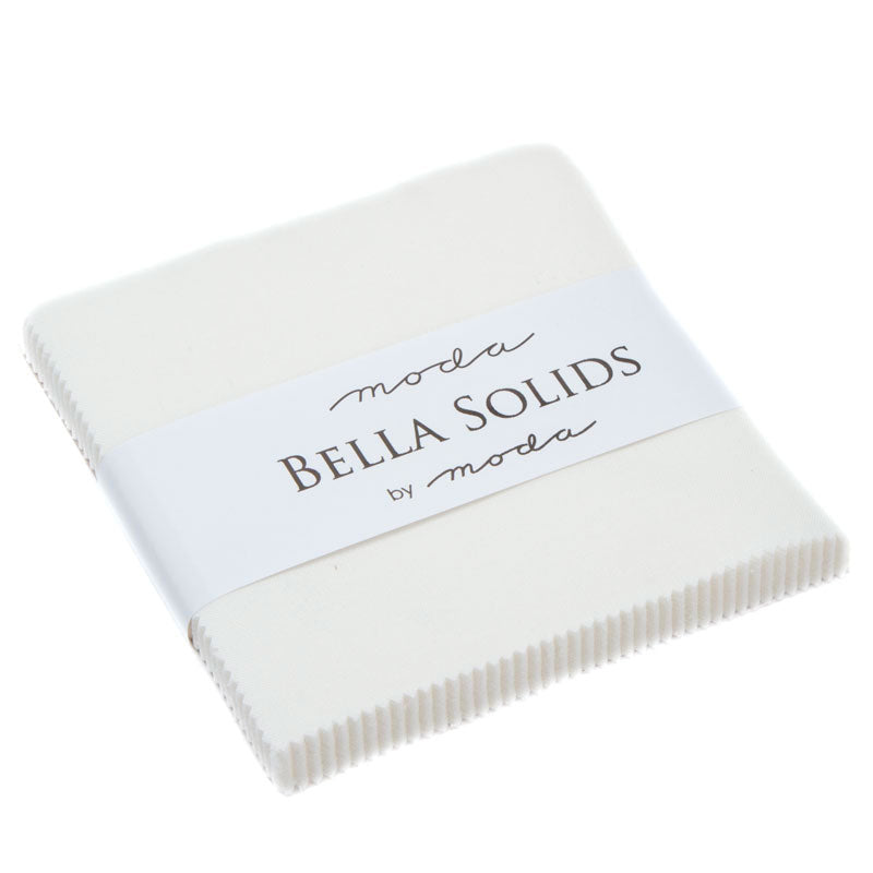 Moda Bella Solids - Charm Pack White Bleached | 9900PP-98