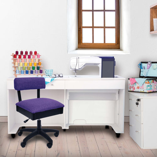 Arrow Sewing Furniture | Royal Purple Hydraulic Sewing Chair ***