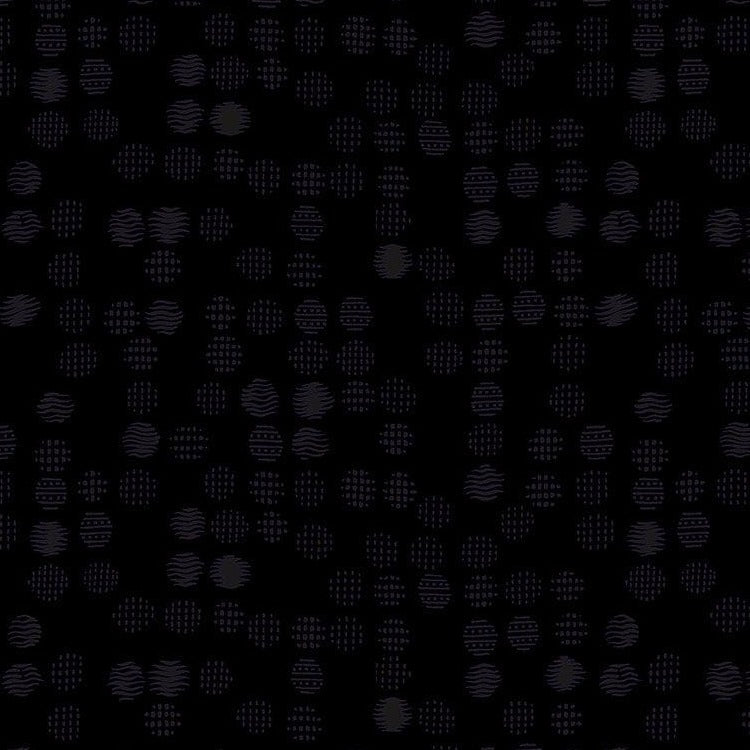 Hue - Textured Dots Black | C7105-BLK