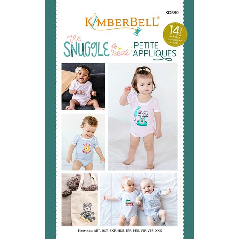 Kimberbell Designs | The Snuggle is Real Petite Appliques - Machine Embroidery