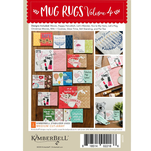 Kimberbell Designs |  Mug Rugs Volume 4 - Machine Embroidery | KD599