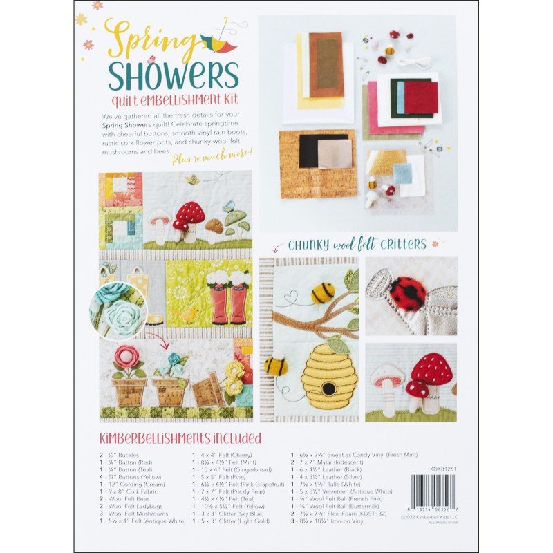 Kimberbell Designs | Spring Showers Embellishment Kit