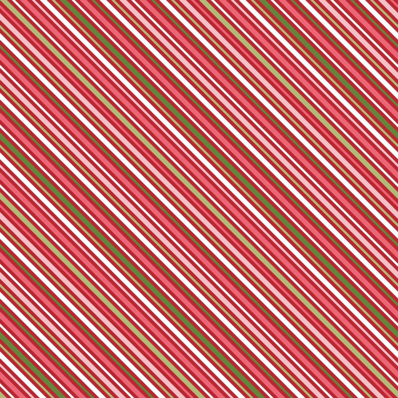 Kimberbell Cup of Cheer - Peppermint Stripe Red/Green | MAS10208-RG