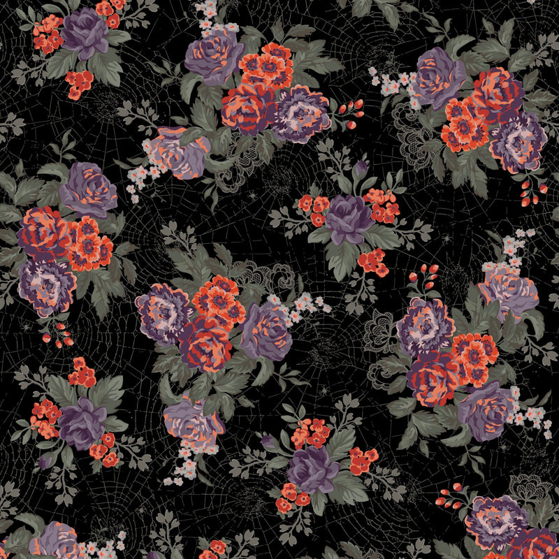 Web of Roses - Large Bouquets Purple/Orange | 10210-J