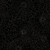 Web of Roses - Spiderwebs Black Metallic | 10212-J