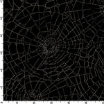 Web of Roses - Spiderwebs Black Metallic | 10212-J