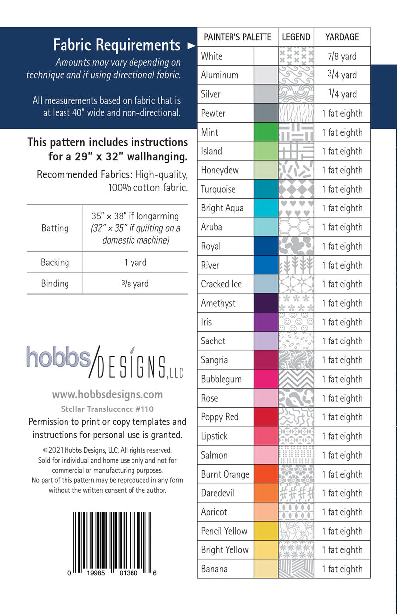 Stellar Translucence | Hobbs Designs