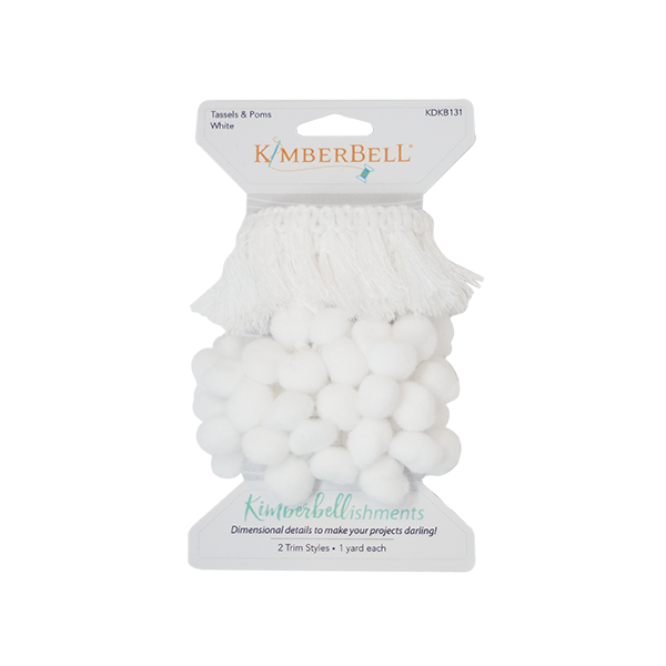 Kimberbell Designs | Tassels & Poms Trim - White