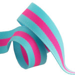 Tula Pink Nylon Webbing - 1.5" | Sugar Rush - Turquoise + Hot Pink