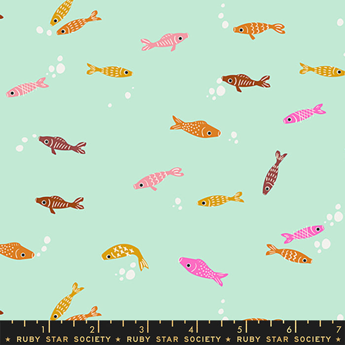 Koi Pond - Baby Fish Mint | RS1036-13