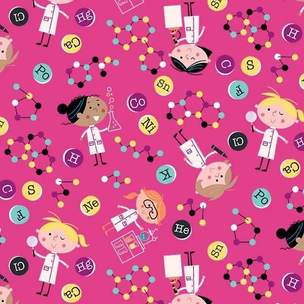 STEM Squad - Girls in Science Pink | DC9719-PINK-D | Digital Print