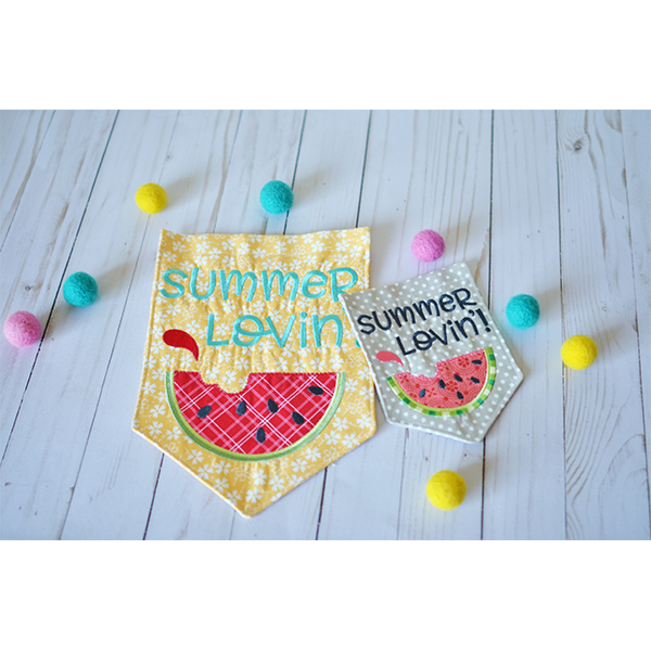 Kimberbell Designs | Pennants and Banners: Summer Lovin’ - Machine Embroidery