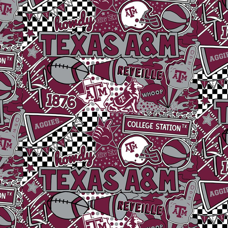 College Cotton - Texas A&M Pop Art | TAM-1165