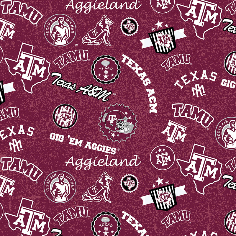 College Cotton - Texas A&M Scattered Logo | TAM-1208