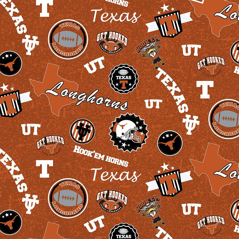 College Cotton - University of Texas Buttons & Bottle Caps | TX1208