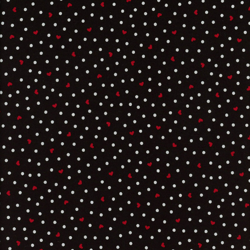 Mini Dots & Hearts - Black | C3615-BLACK