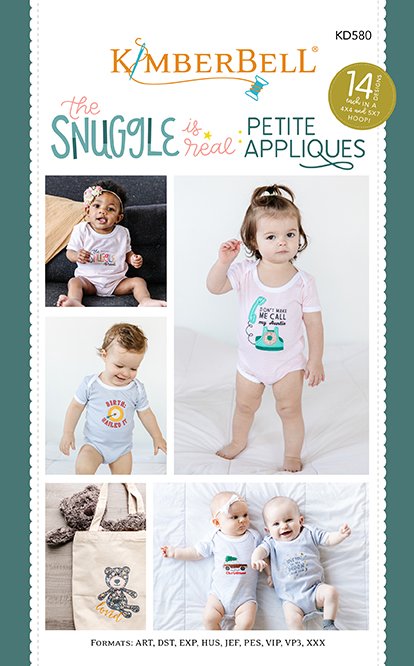 Kimberbell Designs | The Snuggle is Real Petite Appliques - Machine Embroidery