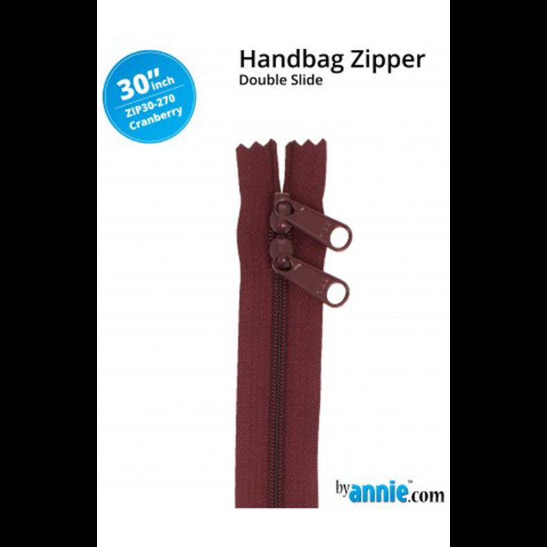 By Annie - 30" Zipper | Cranberry