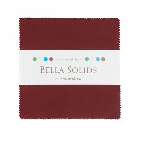 Moda Bella Solids - Charm Pack Burgundy | 9900PP-18