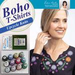 DIME - Vintage Embroidery Thread & Boho T-Shirts Pattern Bundle | Pastels