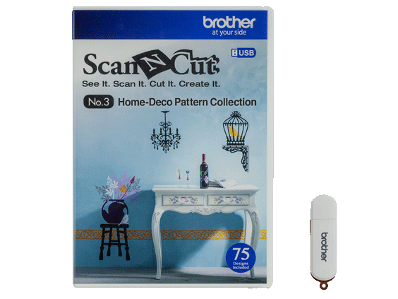 Brother ScanNCut | USB No. 3 Home-Deco Pattern Collection