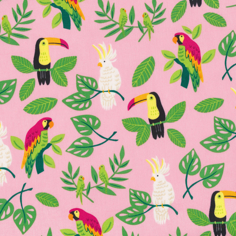 Jungle Paradise - Pink Parrots | 20782-13