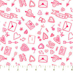 Flirty - Love Doodles Pink | 10131-21