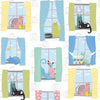 Whiskers - Cats in Windows White | 1649-28020-Z ***