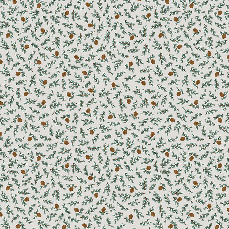 Camp Woodland - Pine Cones Off White | C10464-OFFWH