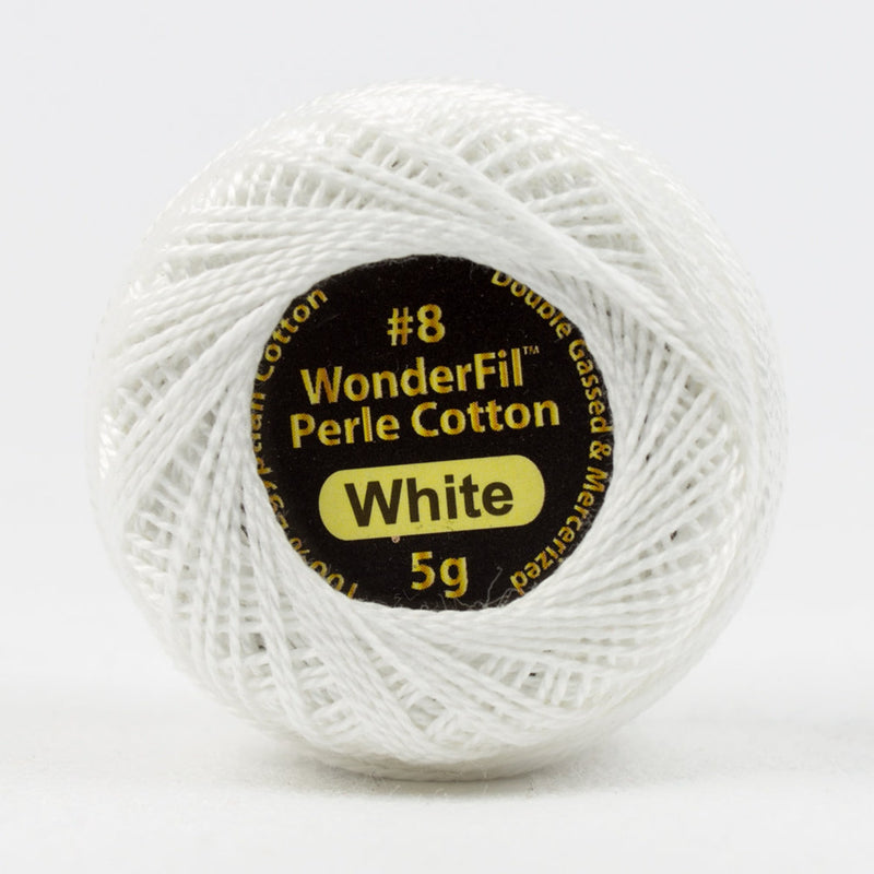 Wonderfil - Eleganza 8wt Perle Cotton Ball | White EZ100